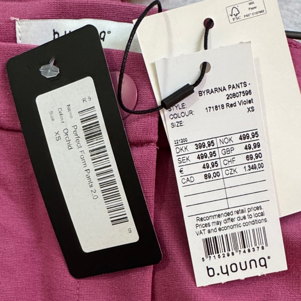 B.Young Pink Pants XS - Picture 3 of 3
